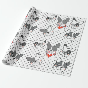 Design des spielerischen Hundes Geschenkpapier