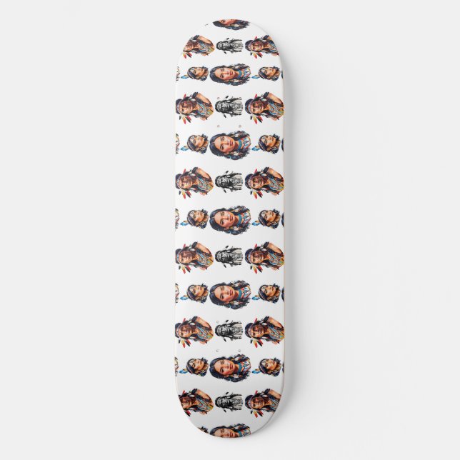 Design des Stammmusters eines systemeigenen Amerik Skateboard (Vorderseite)