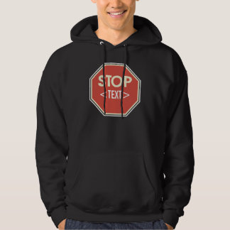 Design des STOPP-Zeichens anpassen,<TEXT> Hoodie