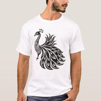 Design des strahlenden Peacock Glory-T - Shirt