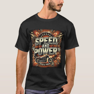 Design des T - Shirt "Geschwindigkeit und Power"