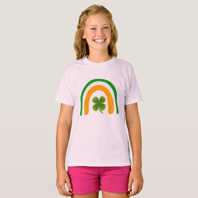 Design des T - Shirt "Irish Flag Rainbow Cloge Kle (Vorne ganz)