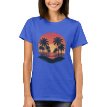 Design des tropischen Sonnenuntergangs