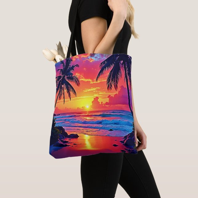 Design des tropischen Sonnenuntergangs Tasche (Von Nahem)