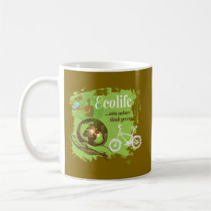 Design des Umweltbewusstseins für Naturliebhaber Kaffeetasse