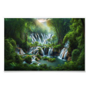 Design des verzauberten Waldbaumes Fotodruck