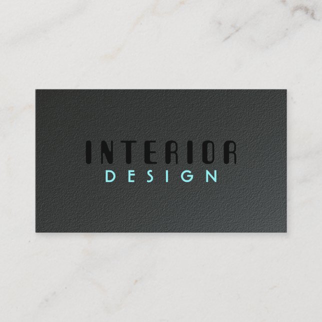 Design d'intérieur - cartes de visite (Devant)