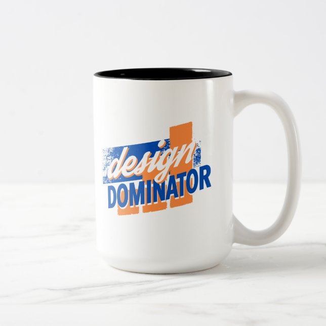 Design-Dominator gestört Design Zwei-Tone-Kaffee Zweifarbige Tasse (Rechts)