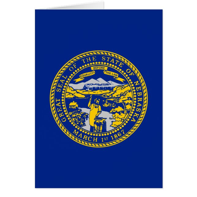 Design du drapeau de l'État du Nebraska (Devant)