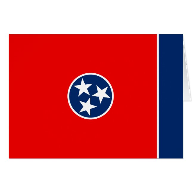 Design du drapeau d'état du Tennessee (Devant horizontal)
