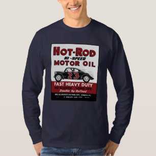 Design einer alten Blechdose für Hot-Rod-Motoröl T-Shirt