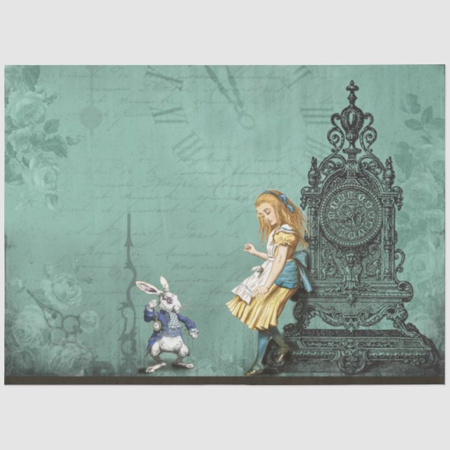 Design einer anderen Alice im Wunderland 18 Seidenpapier (Vorderseite)