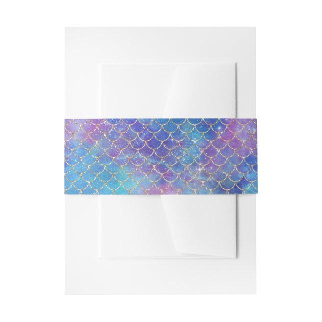 Design einer Meerjungfrau-Galaxie-Serie 9 Einladungsbanderole (Vorderseite Beispiel)