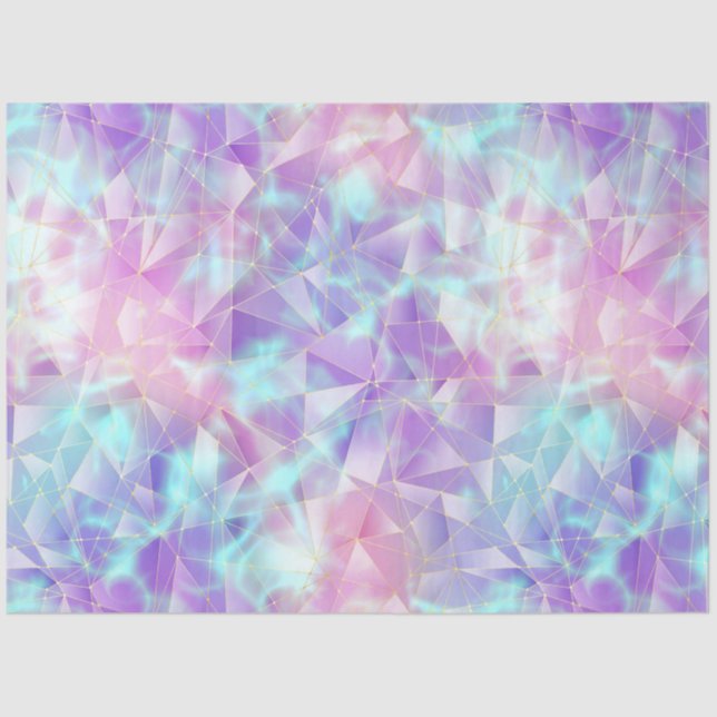 Design einer Mermaid-Kristallreihe 9 Seidenpapier (Vorderseite)