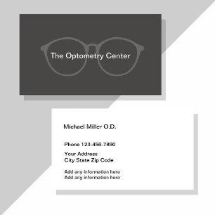 Design einer Visitenkarte für Optometrie
