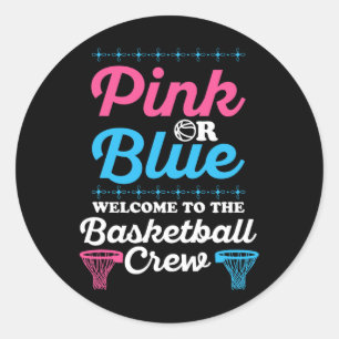 Design eines Basketballs für einen Basketball F Runder Aufkleber