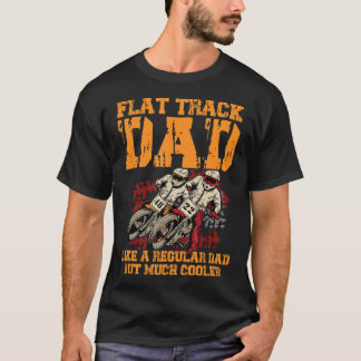 Design eines Motorrads für einen Flat Racing T-Shirt