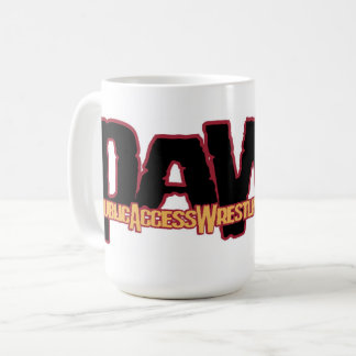 Design eines PAWA-Logos auf einer Kaffeetasse