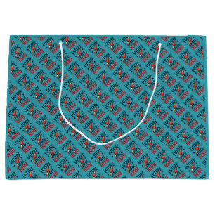 Design eines Retro-Raumschiffs für den zukünftigen Große Geschenktüte