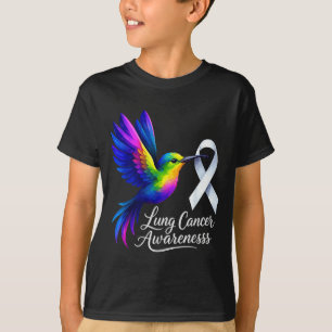Design eines Vogels zum Bewusstsein für Lungenkreb T-Shirt