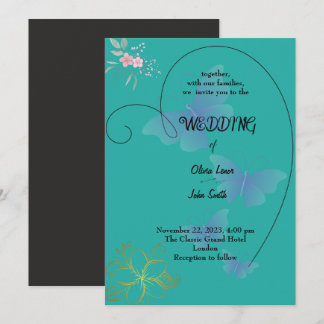 Design élégant de carte de mariage