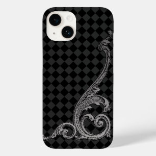 Design élégant Goth Swirl en gris iPhone 7 Coque