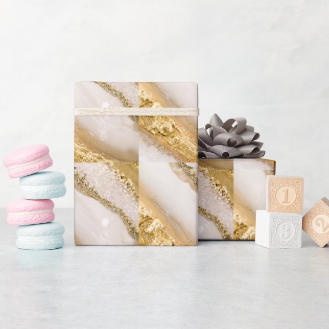 Design elegante e raffinato geschenkpapier (Babyparty)