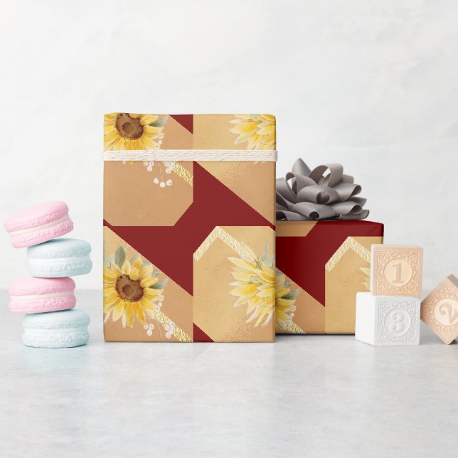 Design elegante e raffinato geschenkpapier (Babyparty)
