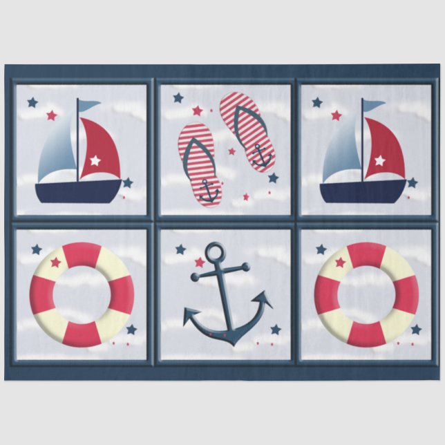 Design-Entwürfe für nautische Segelschiffe Seidenpapier (Vorderseite)