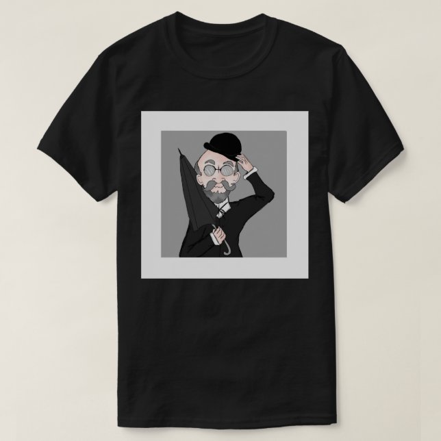 Design - Erik Satie Button T-Shirt (Design vorne)