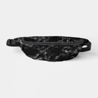 Design-Fanny Pack aus schwarzem Marmor