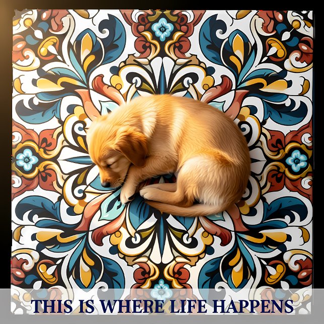 Design floral dynamique dans les carreaux céramiqu (Créateur téléchargé)