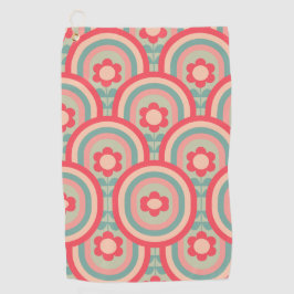 Design-Frauen für hübsch rosa Blume Golfhandtuch