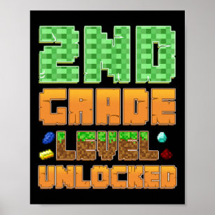 Design für 2. Klasse freigeschaltet Gamer Ck Zur S Poster