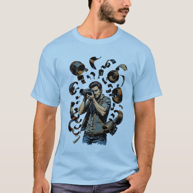 Design für Abenteuerfotografen T-Shirt (Vorderseite)
