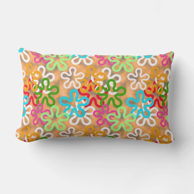 Design für afrikanische Ankara-Muster Lendenkissen (Vorderseite)