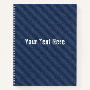Design für benutzerdefiniertes Notebook Blue Jeans Notizbuch