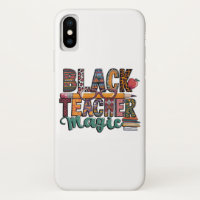 Design für Black TEACHER Magic iPhone Case