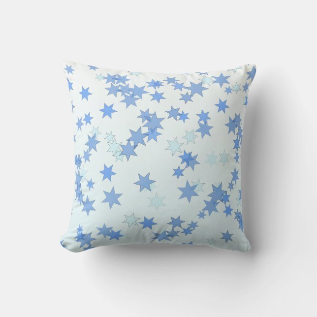Design für blaue Sterne Kissen (Vorderseite)