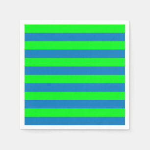 Design für blaue und grüne Streifen Serviette