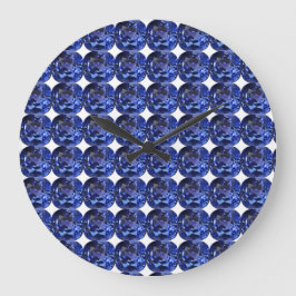 Design für blaues Saphir Große Wanduhr