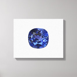 Design für blaues Saphir Leinwanddruck