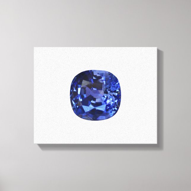 Design für blaues Saphir Leinwanddruck (Vorderseite)