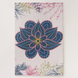 Design für blaues und Lila Paisley-Muster