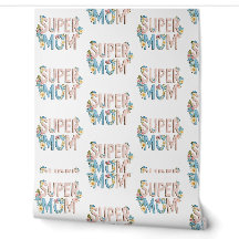 Design für Blumentexte der Super Mama
