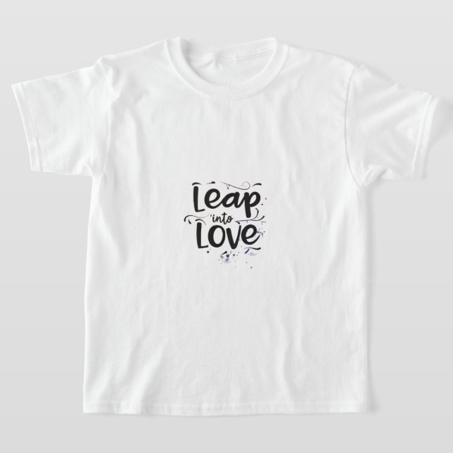 Design für das Bild von "Leap into Love". T-Shirt (Ablage )