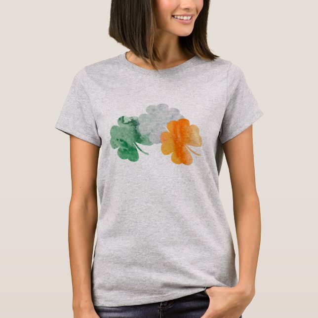Design für das blaue, weiße Orange-Shirt mit irisc T-Shirt (Vorderseite)