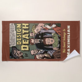 Design für das Comic des Vintagen Horrors des Tode Strandtuch