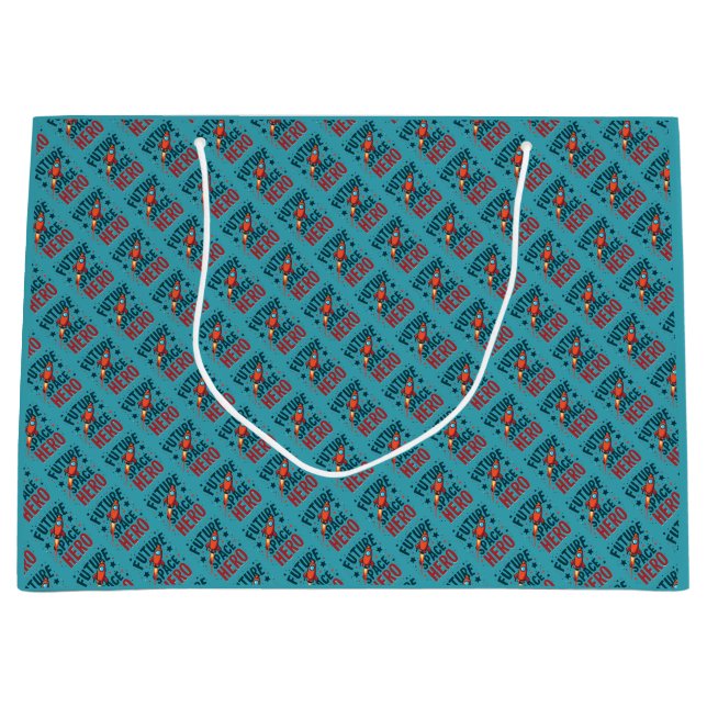 Design für das nächste Raumschiff Retro Große Geschenktüte (Vorderseite)