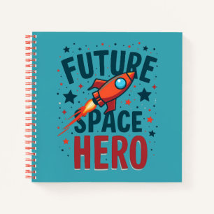 Design für das nächste Raumschiff Retro Notizbuch